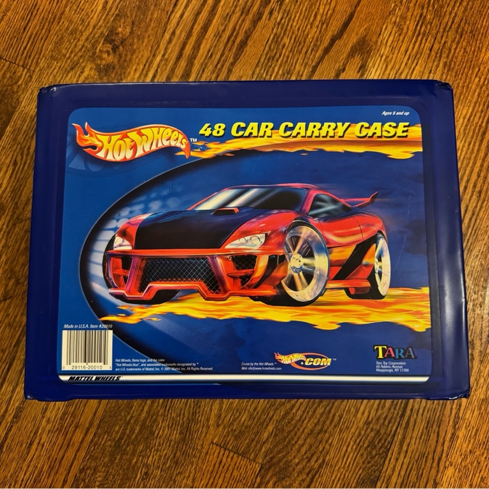 Hot Wheels 48-Car Carrying Case Blue Storage Case